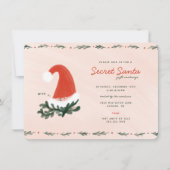 Invitation à un échange de cadeaux de Noël secret (Devant)