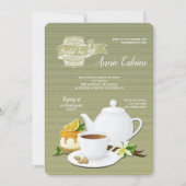 Invitation à un ensemble de thé blanc (Devant)