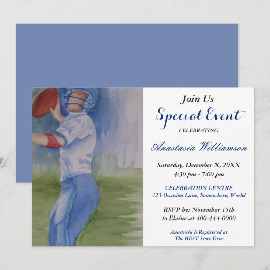 INVITATION À UN ÉVÉNEMENT ARTISTIQUE AMUSANT DE FO (Devant / Derrière)