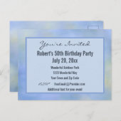 Invitation à un événement avec un motif abstrait b (Devant / Derrière)