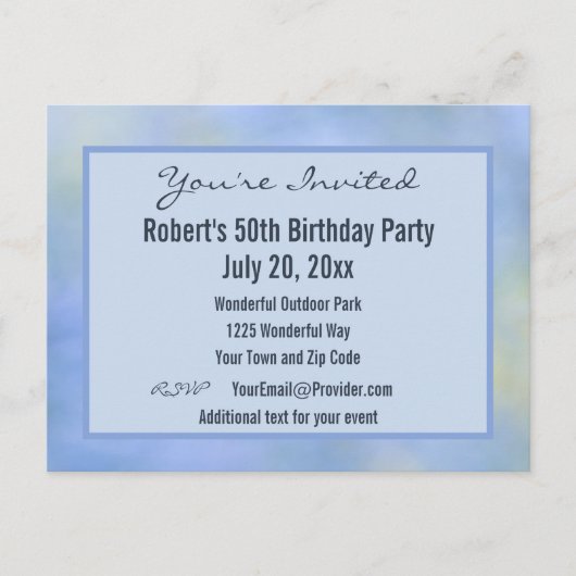 Invitation à un événement avec un motif abstrait b (Devant)