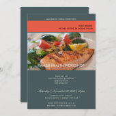 INVITATION À UN ÉVÉNEMENT D'ATELIER GRIS PHOTO TEN (Devant / Derrière)