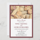 Invitation à un événement de dégustation de vin de (Devant)