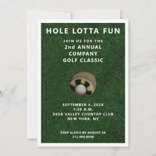 Invitation à un événement de golf