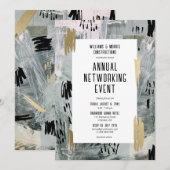 Invitation à un événement de networking d'entrepri (Devant / Derrière)