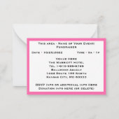 Invitation à un événement de sensibilisation au ca (Dos)