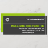 Invitation à un événement d'entreprise typographiq (Devant / Derrière)