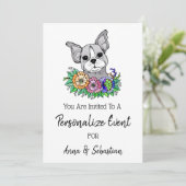 *~* Invitation à un événement mignon avec Frenchie (Debout devant)