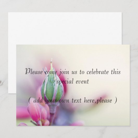 Invitation à un événement spécial (Devant / Derrière)