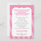 Invitation à un événement sur le cancer du sein du (Dos)