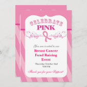 Invitation à un événement sur le cancer du sein du (Devant / Derrière)