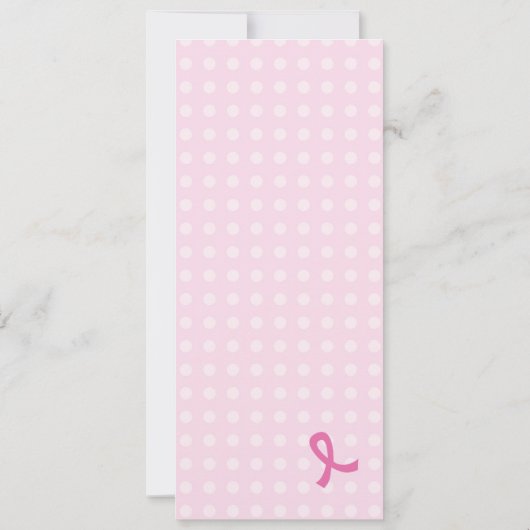 Invitation à un événement sur le cancer du sein du (Dos)