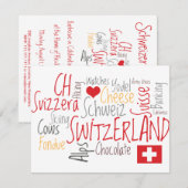 Invitation à un événement thématique suisse (Devant / Derrière)