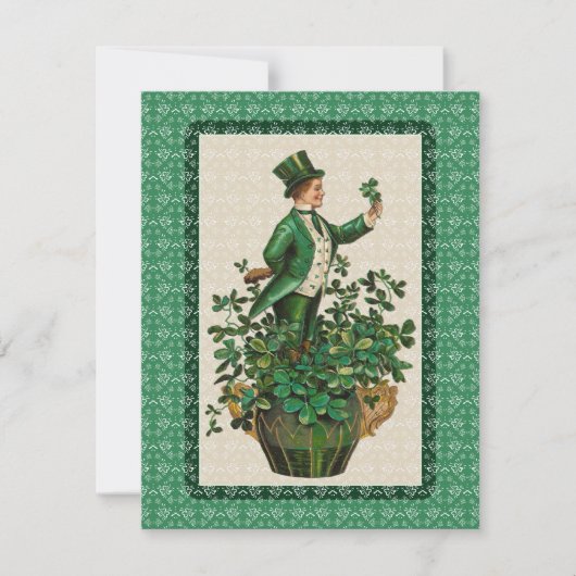 Invitation à un festin irlandais, le jour de St (Devant)