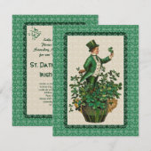 Invitation à un festin irlandais, le jour de St (Devant / Derrière)