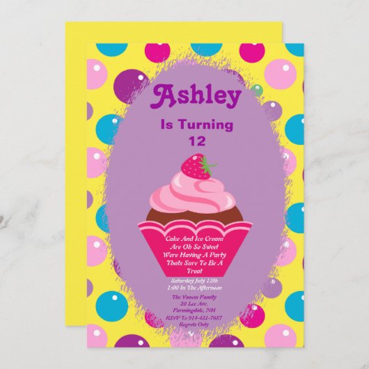 Invitation à un gumball (Devant / Derrière)