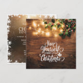 Invitation à un Joyeux Noël (Devant / Derrière)