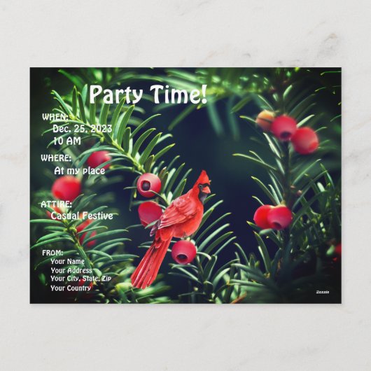 Invitation à un Joyeux Noël !! (Dos)