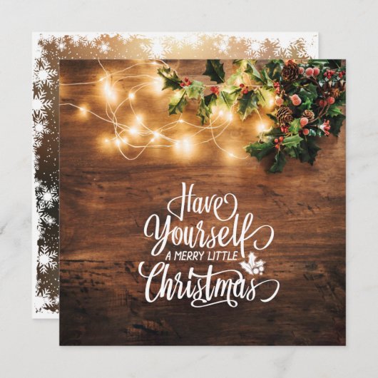 Invitation à un joyeux petit Noël (Devant / Derrière)