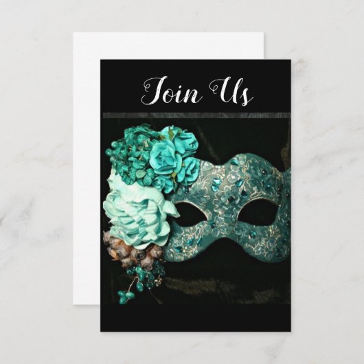 INVITATION À UN "MADRI GRAS PARTY" (Devant / Derrière)