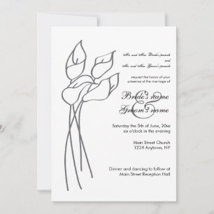 Invitation à un mariage à Calla Lily