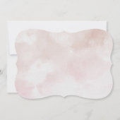 Invitation à un mariage avec des couleurs d'eau ro (Dos)