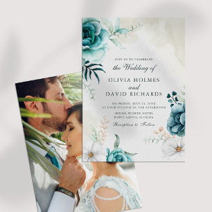 Invitation à un mariage avec des Fleurs sauvages T
