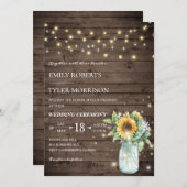 Invitation à un mariage avec une chaîne de tournes (Devant / Derrière)