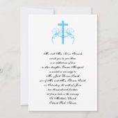 Invitation à un mariage chrétien de la Croix Turqu (Devant)