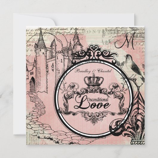 Invitation à un mariage d'amour inconditionnel ave (Devant)