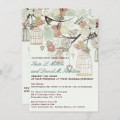 Invitation à un mariage d'arbre pour les fleurs de (Devant / Derrière)