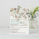 Invitation à un mariage d'arbre pour les fleurs de (Debout devant)