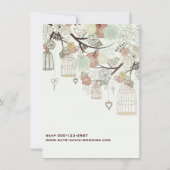 Invitation à un mariage d'arbre pour les fleurs de (Dos)