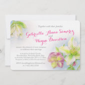 Invitation à un mariage d'art à Helleborer (Dos)