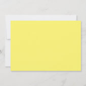 Invitation à un mariage de coeur, Jaune (Dos)