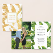 Invitation à un mariage de Feuilles de bananes à l (Affichage)