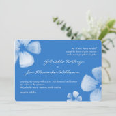 Invitation à un mariage de fleurs d'aquarelle trop (Debout devant)