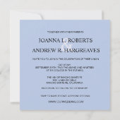 Invitation à un mariage de paires de blocs d'aquar (Dos)