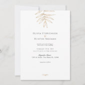 Invitation à un mariage de photos de code QR tropi (Devant)