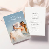 Invitation à un mariage de photos de plage | Minim