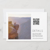 Invitation à un mariage de photos et de noms en gr (Dos)