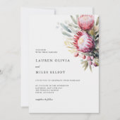 Invitation à un mariage de Protea autochtone de Bo (Devant)