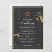 invitation à un mariage d'Halloween effrayant (Devant)