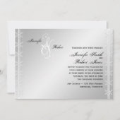 Invitation à un mariage d'hiver pour le flétan bla (Devant)