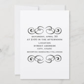 Invitation à un mariage d'Hydranges et de Barnwood (Dos)