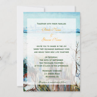 Invitation à un mariage hivernal dans un pays enne