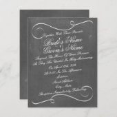 Invitation à un mariage inspiré par une simple Mar (Devant / Derrière)