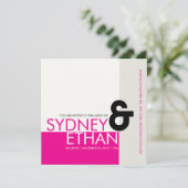 Invitation à un mariage moderne minimaliste simple (Debout devant)
