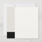 Invitation à un mariage moderne minimaliste simple (Dos)