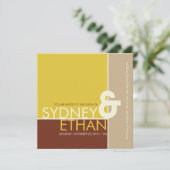 Invitation à un mariage moderne minimaliste simple (Debout devant)